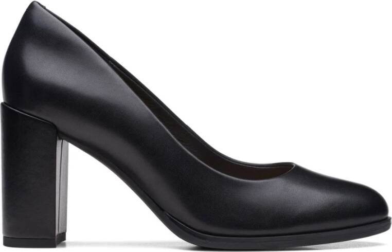 Clarks Zwarte Court Pumps voor Vrouwen Black Dames