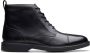 Clarks Zwarte Leren Enkellaars voor Mannen Black Heren - Thumbnail 2