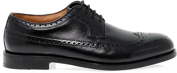 Clarks Zwarte Leren Veterschoenen voor Heren Black Heren