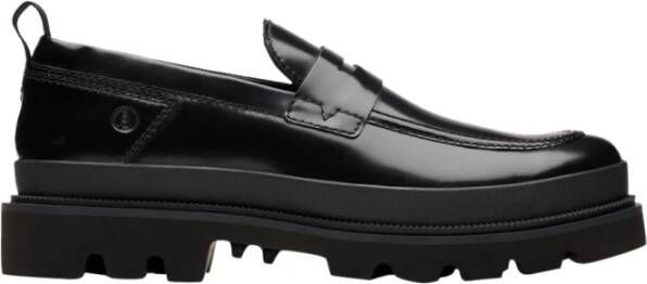 Clarks Zwarte platte schoenen Badell Easy Black Heren