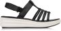 Clarks Zwarte Sandalen Drift Ease Stijl Black Dames - Thumbnail 1