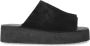 Clarks Sandalen WEDGE SCHWARZES PLATTFORM SLIDE in zwart - Thumbnail 1