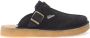 Clarks Zwarte Suede Trek Muiltjes Black Heren - Thumbnail 1