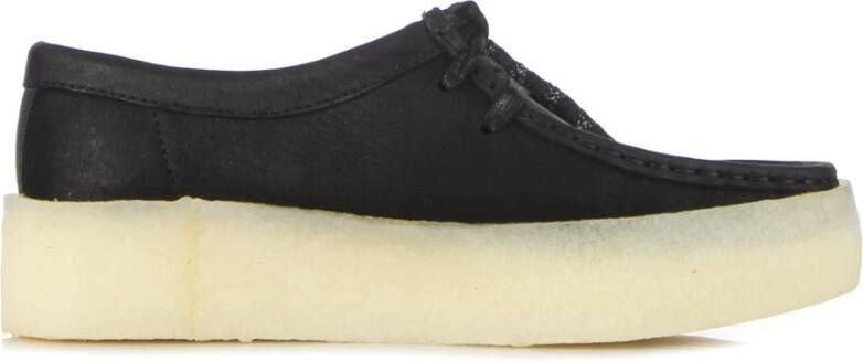 Clarks Zwarte Wallabee Cup Veterschoen Black Dames