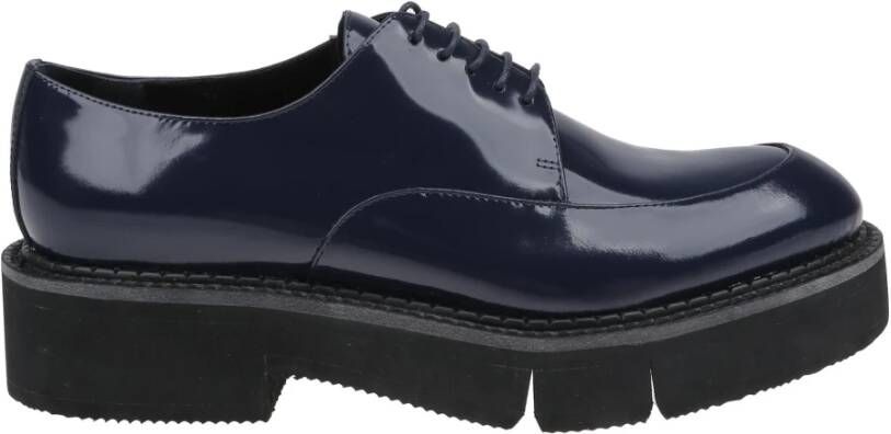 Clergerie Blauwe Lakleren Blutcher Schoenen Blue Dames