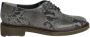 Clergerie Grijze Snakeskin Derbies met Zwarte Binnenkant Gray Dames - Thumbnail 1