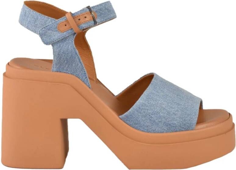 Clergerie Katoen Rubberen Zool Schoenen Blue Dames