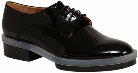 Clergerie Zwarte Lakleren Derby Schoenen Black Dames