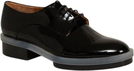 Clergerie Zwarte Lakleren Derby Schoenen Black Dames