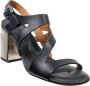 Clergerie Zwarte Leren Hoge Hak Sandalen Black Dames - Thumbnail 6