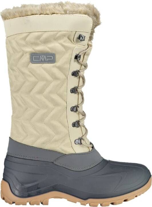 CMP Hoge Waterdichte Winterlaarzen met Uitstekende Grip Beige Dames