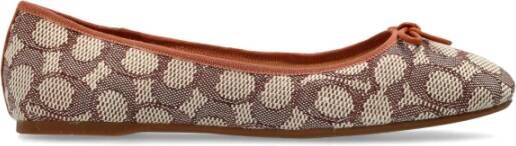 Coach Ballet Flats Abigail Brown Dames