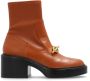 Coach Boots & laarzen Kenna Leather Bootie in bruin - Thumbnail 1