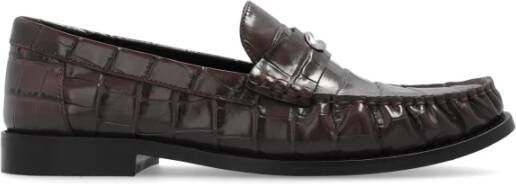 Coach Loafers & ballerina schoenen Jolene Leather Loafer in bruin