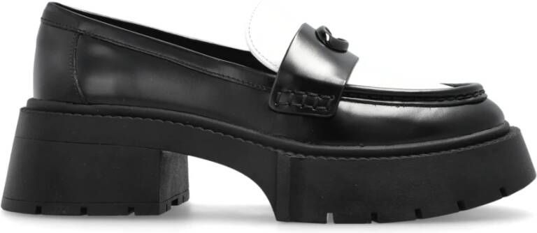 Coach Leah platform loafers schoenen Black Dames