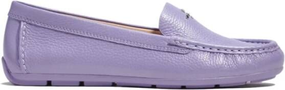 Coach Logo Driver Loafers Licht Violet Purple Dames