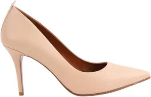 Coach Pre-owned Leather heels Beige Dames