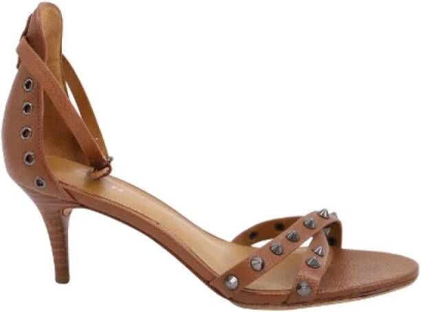 Coach Pre-owned Leather heels Brown Dames