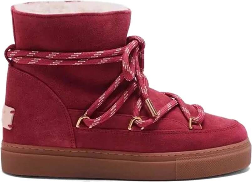 Coccinelle Rode Suède Shearling Collectie Red Dames