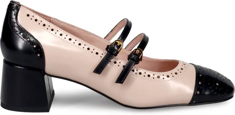 Coccinelle Roze Mary-Jane Brogue Schoenen met Hak Pink Dames