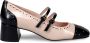 Coccinelle Roze Mary-Jane Brogue Schoenen met Hak Pink Dames - Thumbnail 1