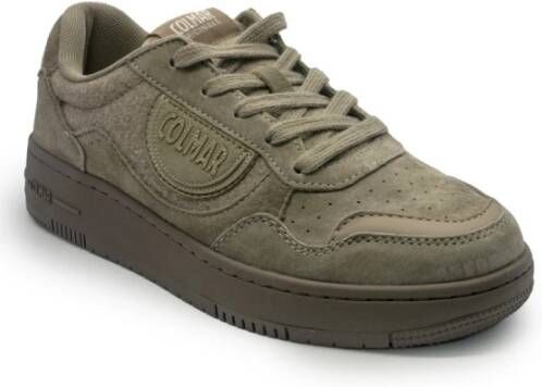 Colmar Grijze Leren Sneakers Austin Roots Stijl Gray Heren