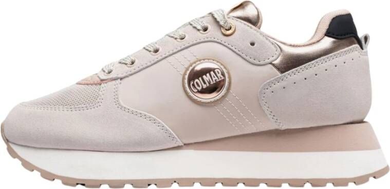 Colmar Hoge buitenzool sneakers voor dames Beige Dames