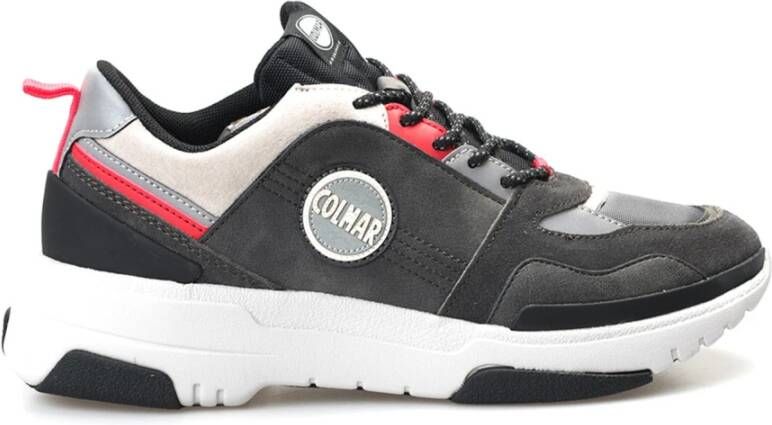 Colmar Vetersneakers met logo detail Rood Heren