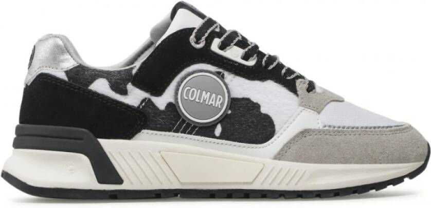 Colmar Witte Sneakers met Interessante Print Multicolor Dames
