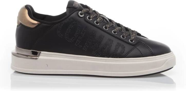 Colmar Zwarte Sneakers met Strass Detail Black Dames