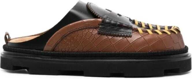 Colville Chunky Mules voor College Stijl Brown Dames