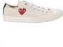 Comme des Garçons Beige Canvas Sneakers Cap Toe Lace-Up Beige Dames - Thumbnail 1