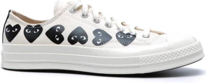 Comme des Garçons Play Canvas Chuck 70 CDG OX Sneakers White Heren