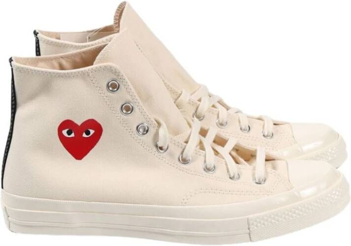 Comme des Garçons Beige Canvas Veterschoenen Beige Heren