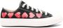 Comme des Garçons Canvas Heart Print Sneakers Black Heren - Thumbnail 1