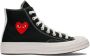 Comme des Garçons Canvas Heart Sneaker Zwart Rood Wit Black Heren - Thumbnail 1