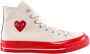 Comme des Garçons Chuck 70 CDG HI Canvas Sneakers White Heren - Thumbnail 1