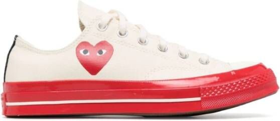 Comme des Garçons Chuck 70 Sneakers Rood Logo White Heren