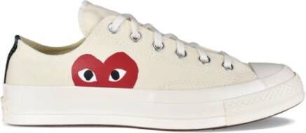 Comme des Garçons Chuck Taylor Witte Canvas Sneakers White Heren