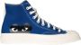 Comme des Garçons Grote Hart Hi Top Chuck Taylor 70 Blue Heren - Thumbnail 1