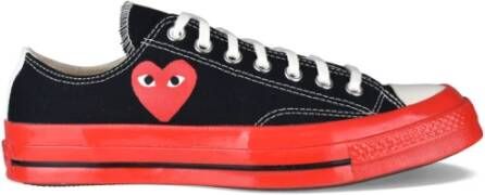 Comme des Garçons Hart Logo Canvas Sneakers Black Dames