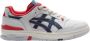 Comme des Garçons Asics Ex89 Shirt met Marineblauwe en Rode Details White Heren - Thumbnail 3