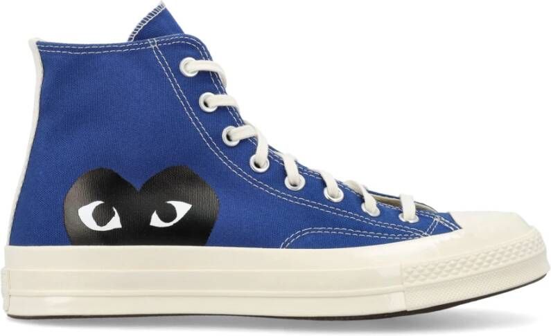 Comme des Garçons Play Blauwe Canvas Chuck 70 CGD Hi Sneakers Blue Heren