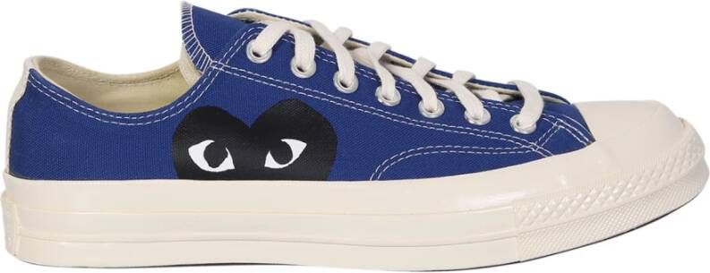 Comme des Garçons Converse Blauwe Lage Top Samenwerking Blue Heren