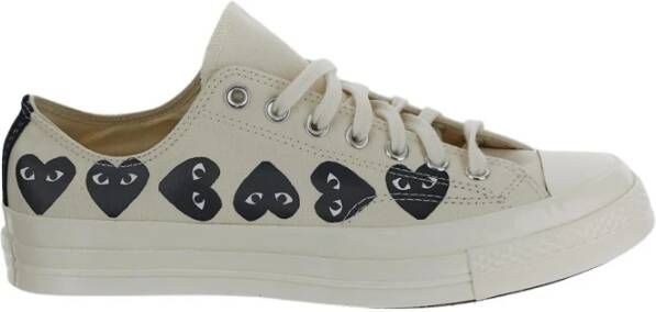 Comme des Garçons Play Canvas Chuck 70 CDG OX Sneakers White Heren