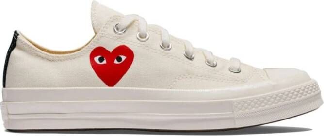 Comme Des Garçons Play x Converse Chuck '70 Small Red Heart low-top sneakers Wit