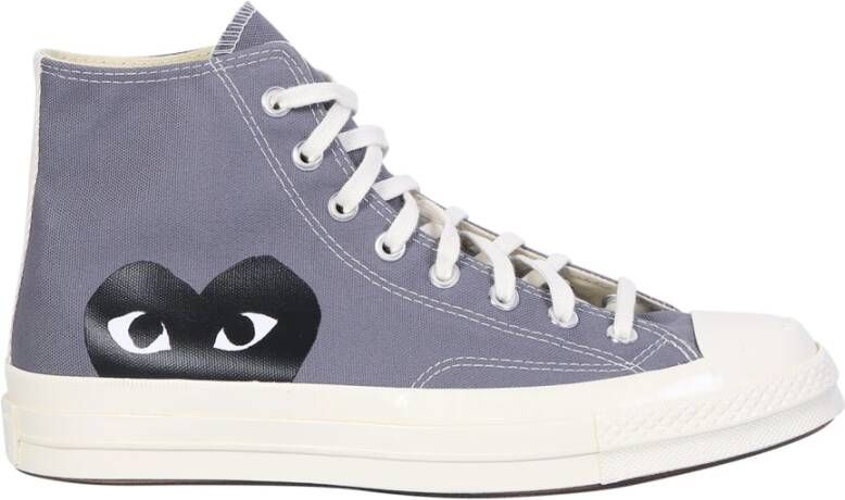 Comme des Garçons Play Chuck Taylor 1970s High Canvas Sneaker Gray Heren