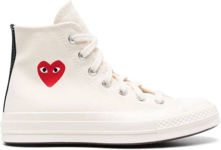 Comme Des Garçons Play x Converse Chuck '70 Small Red Heart high-top sneakers Wit