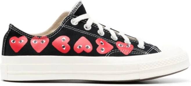 Comme des Garçons Play Chuck 70 Heart-Print Sneakers Black Heren