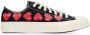 Comme des Garçons Play Zwarte Heart Low-Top Canvas Sneakers Multicolor - Thumbnail 23